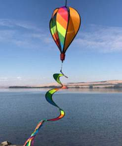 Rainbow Striped Hot Air Balloons