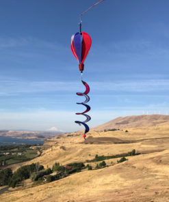 Mini Red, White, Blue Hot Air Balloon