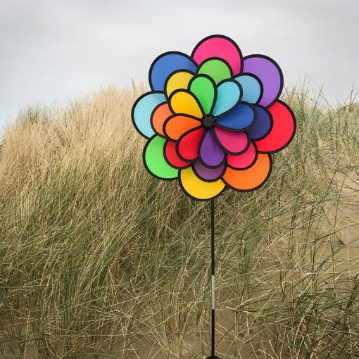 24inches Petal Flower Triple Wheel Spinner