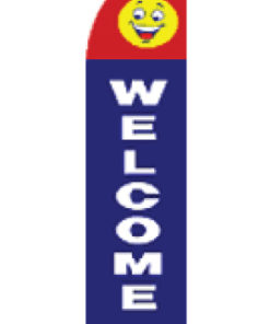 2.5'x11.5' Welcome Blue Color
