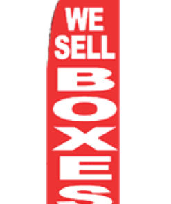 2.5'x11.5' We Sell Boxes Red Color
