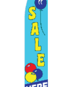 2.5'x11.5' Sale Here with Balloon