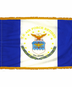 U.S. Air Force Retired 3 ft. X 4 ft. Colonial Nyl-Glo U.S. Air Force Retired with Fringe