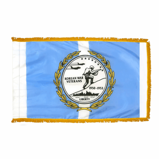 Korean War Veteran's 3 ft. X 5 ft. Colonial Nyl-Glo Flag with Fringe