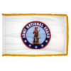 Army National Guard Flag Colonial Nyl-Glo with Fringe- 3 ft. X 5 ft