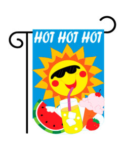 Hot Hot Garden Flag