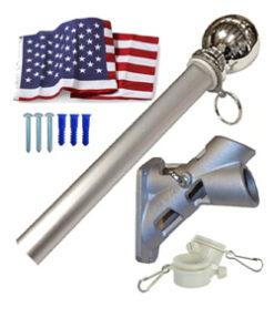 6' x 1-1/4" Flagpole Set Koralex