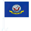 Navy Window Car Flag