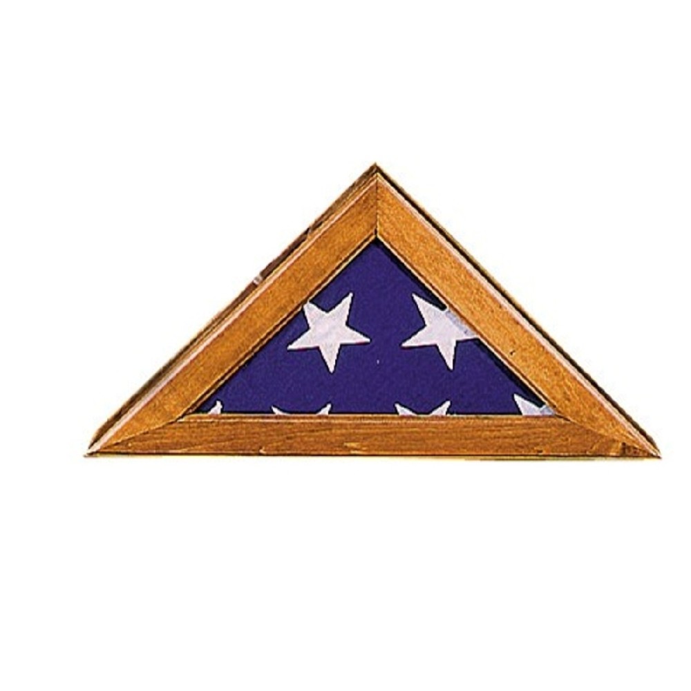 Walnut Triangle Flag Case