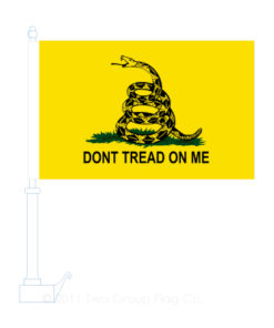 Gadsden Historical Car Flag 12" x 18"