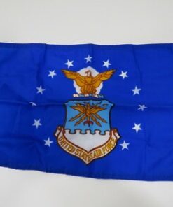 Air Force Boat Flag 12x18 inch Nylon Canvas Header Two Brass Grommets, USAF Nautical Flag, USAF 12"X18" Nylon Flag