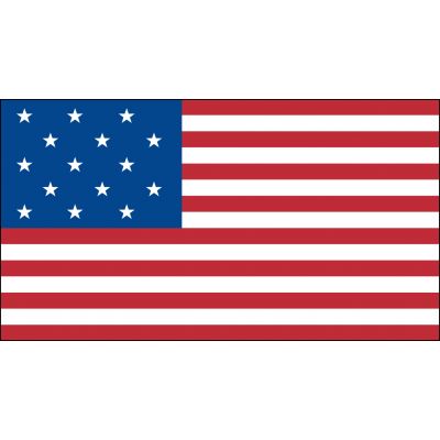 15 Stars 3x5' Poly Flag, Star-Spangled Banner Flag, Star Spangled 15 Stars American Flag, 15-Star United States Flag, Fort Mchenry Flag