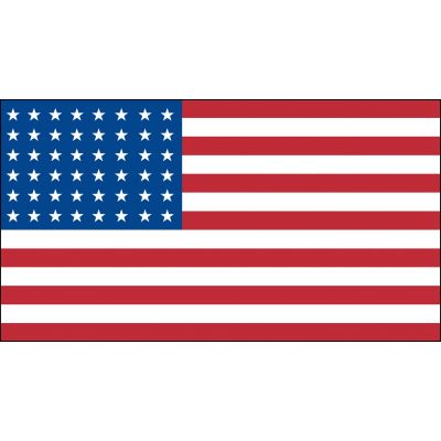 American 48 Stars 3X5 Historical Poly Flag, 48 Stars 3X5' Historical Poly Flag