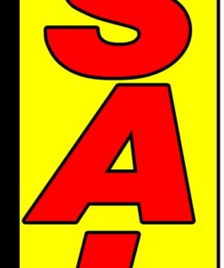38'' x 138'' Back To School Sale Swooper Flag