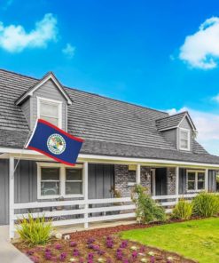 Belize 3x5' Poly Flag