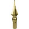 Brass 8" Fancy Spear Finial
