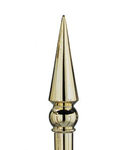 Brass 8" Round Spear, Round Spear Brass 8"