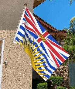 British Colombia Flag 3x5ft Poly, British Colombia Flag 3x5 ft Polyester Canadian Province