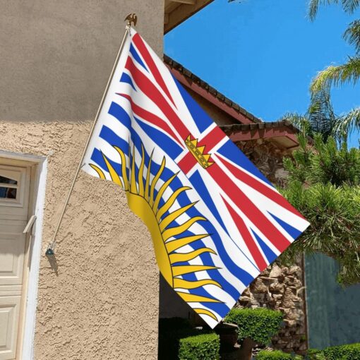 British Colombia Flag 3x5ft Poly, British Colombia Flag 3x5 ft Polyester Canadian Province