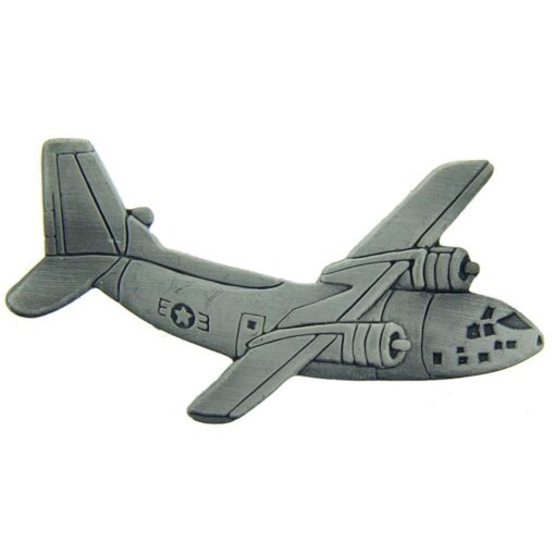 C 123 Provider Pewter 2 1/8" Military Pin