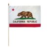 California 12x18in Stick Flag