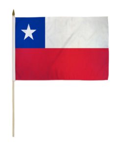 Chile 12x18in Stick Flag
