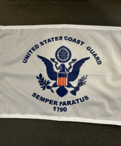 12 x 18" Nylon Coast Guard Flag, USCG 12'x18' - Military Flags