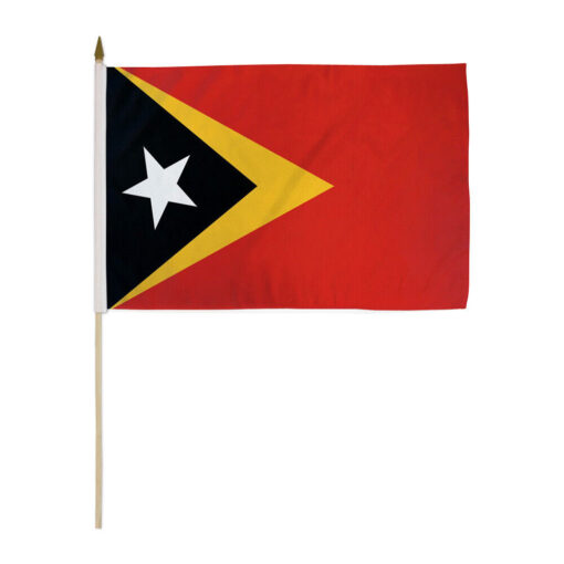 East Timor 12X18 inch Handheld Stick Flag