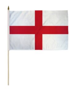England 12x18in Stick Flag