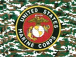 USMC Camo 3x5'Poly Flag
