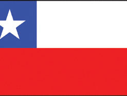Chile 2x3' Poly Flag