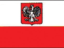 Poland Eagle 12"x18" Stick Flag