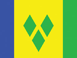 St. Vincent 2x3' Poly Flag