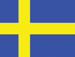Sweden 12"x18" Stick Flag