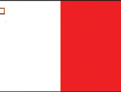 Malta 2x3' Poly Flag