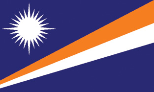 F2215 Marshall Islands 12"x18" Stick Flag - Image 1