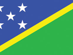 Soloman Islands 12"x18" Stick Flag
