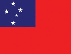 Samoa 12"x18" Stick Flag