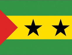 Sao Tome 12"x18" Stick Flag