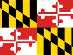 2'x3' Maryland Polyester Flag