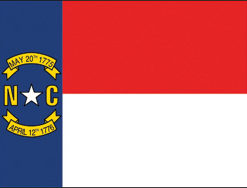 2'x3' North Carolina Polyester Flag
