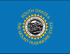 2'x3' South Dakota Polyester Flag