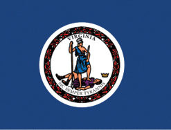 2'x3' Virginia Polyester Flag