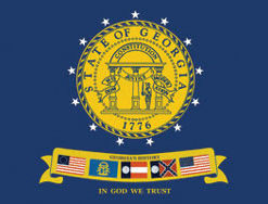 2'x3' Georgia Polyester Flag/ New