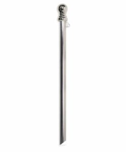 Brushed Aluminum 6' x 1 1/4" 1-Piece Flagpole