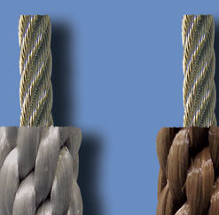 Black Nylon Wire Center Halyard. 1/4"