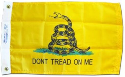 Don't Tread On Me 12X18 IN Nylon Gadsden Flag