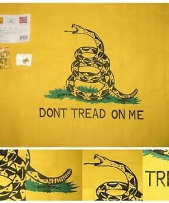 Dont Tread on Me Flag 2x3 Ft Embroidered Cotton Gadsden Flag