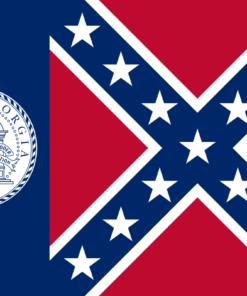 Georgia 1956-2001 3'x5' Poly Flag