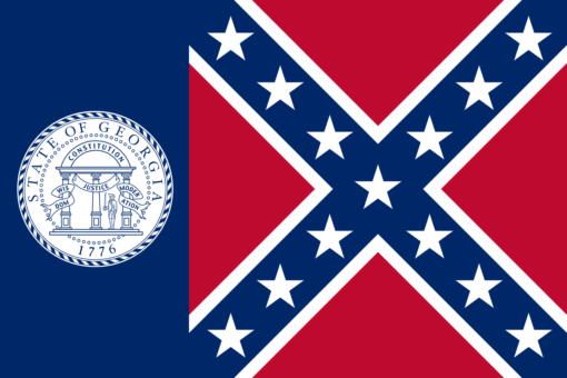Georgia 1956-2001 3'x5' Poly Flag